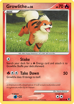 Growlithe #63 Rising Rivals