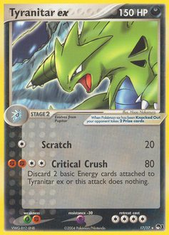 Tyranitar ex #17 POP Series 1