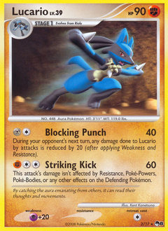 Lucario — POP Series 8 chase card