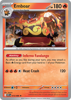 Emboar #13 White Flare