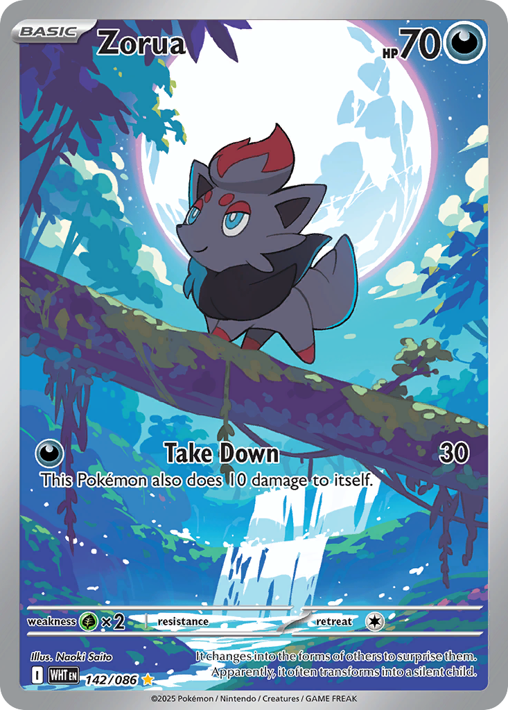 Zorua #142 White Flare