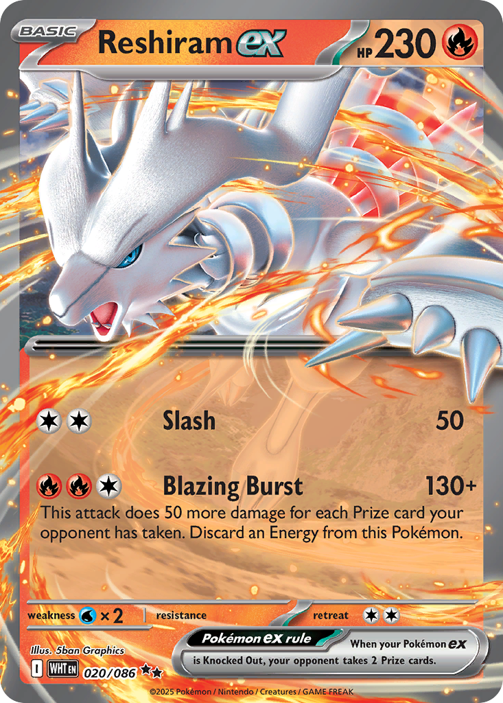 Reshiram ex #20 White Flare
