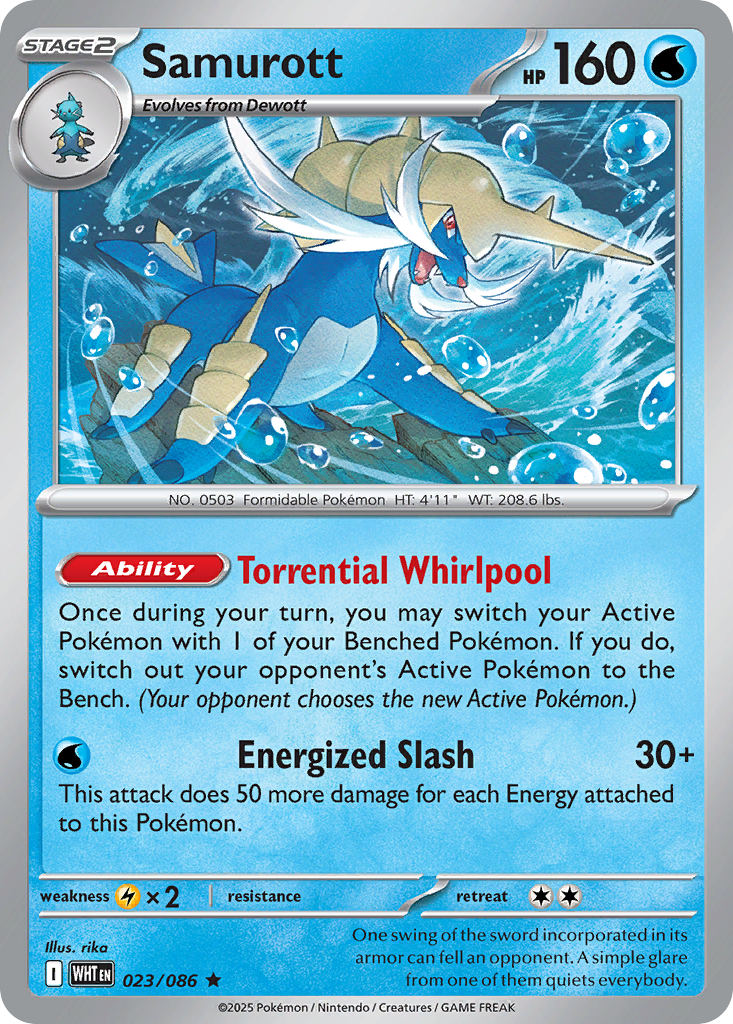 Samurott #23 White Flare