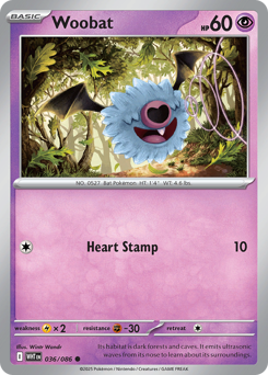Woobat #36 White Flare