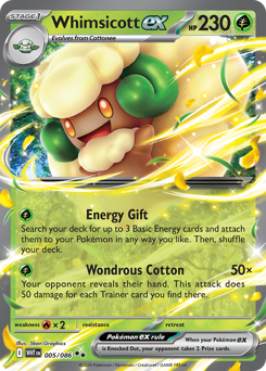 Whimsicott ex #5 White Flare