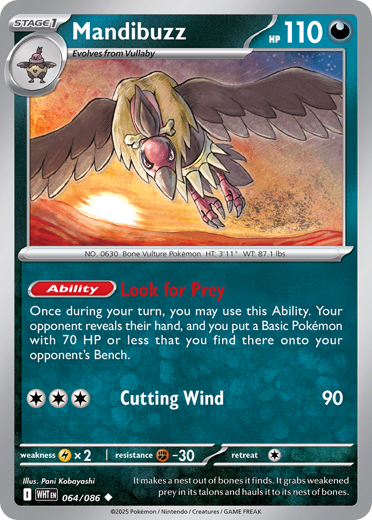 Mandibuzz #64 White Flare