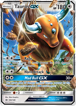 Tauros-GX #100 Sun & Moon