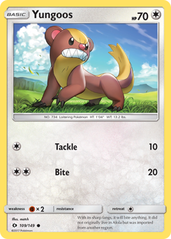 Yungoos #109 Sun & Moon