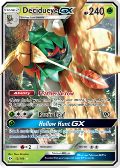Decidueye-GX #12 Sun & Moon