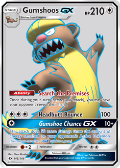 Gumshoos-GX #145 Sun & Moon