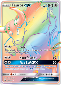 Tauros-GX #156 Sun & Moon