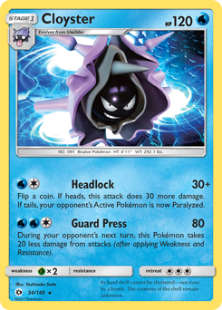 Cloyster #34 Sun & Moon