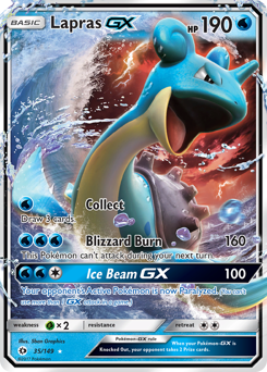 Lapras-GX #35 Sun & Moon