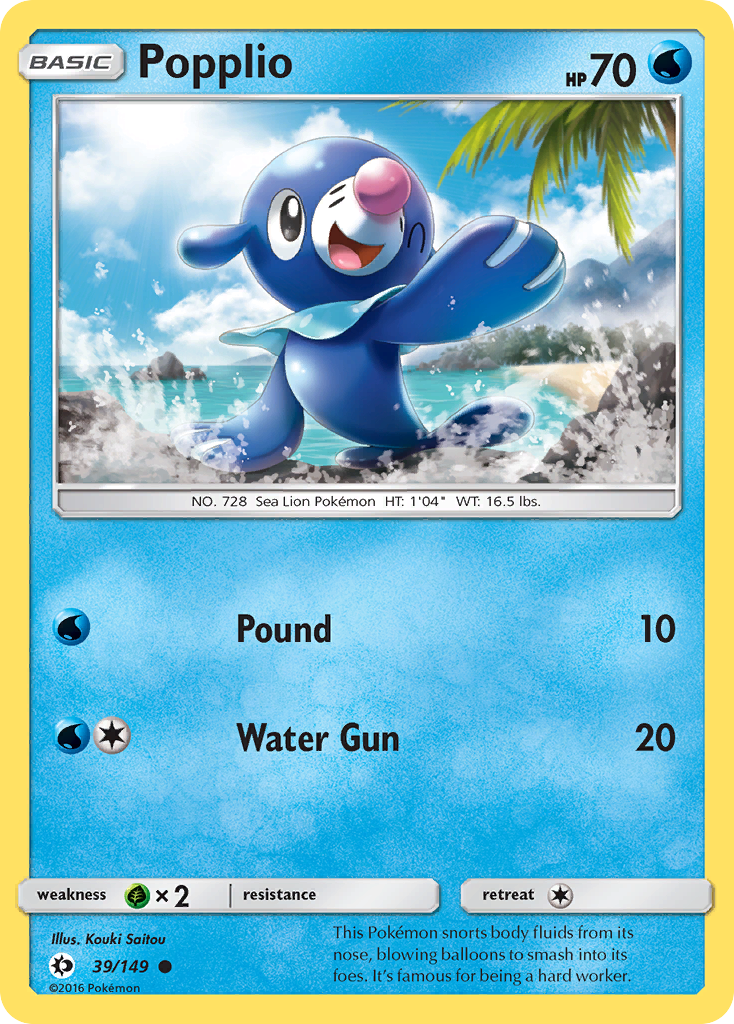Popplio #39 Sun & Moon