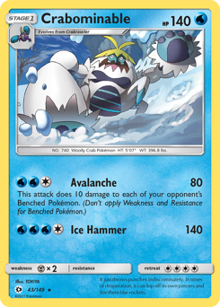 Crabominable #43 Sun & Moon