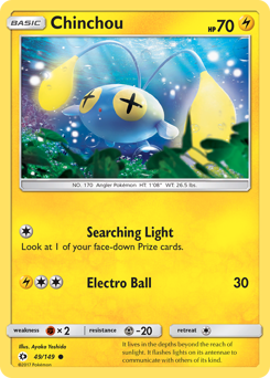 Chinchou Sun & Moon #49