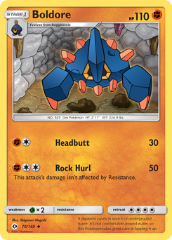 Boldore #70 Sun & Moon
