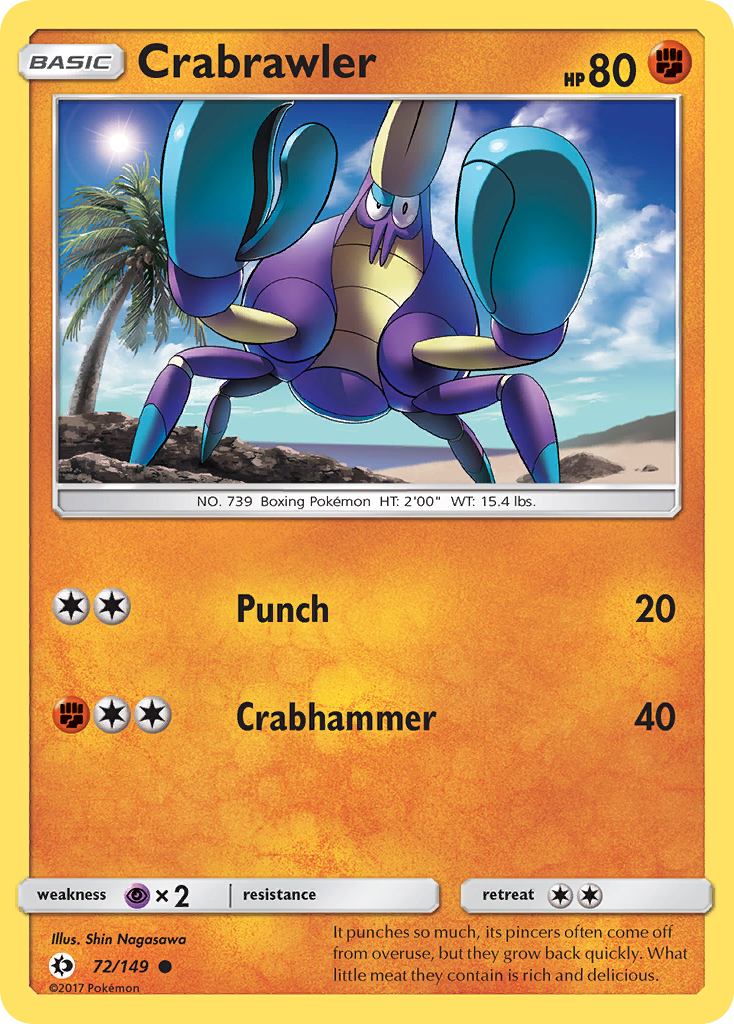 Crabrawler #72 Sun & Moon
