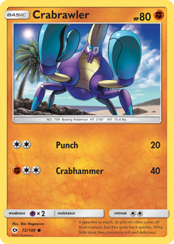 Crabrawler #72 Sun & Moon