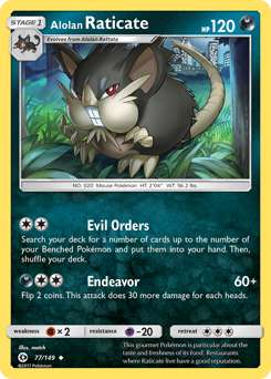 Alolan Raticate #77 Sun & Moon