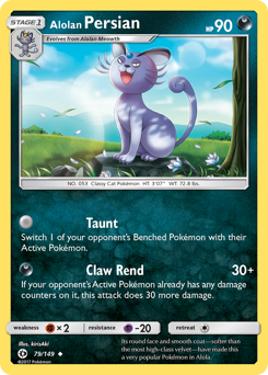 Alolan Persian #79 Sun & Moon
