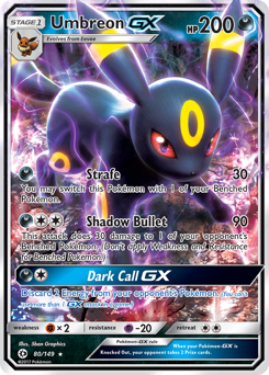 Umbreon-GX #80 Sun & Moon