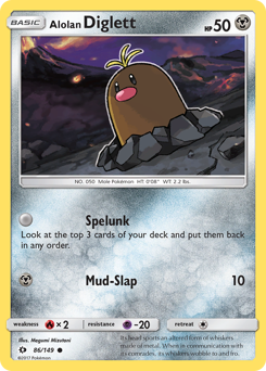 Alolan Diglett #86 Sun & Moon
