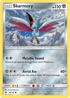 Skarmory Sun & Moon #88