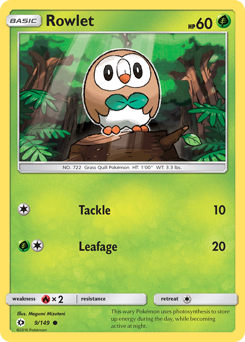 Rowlet Sun & Moon #9