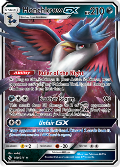 Honchkrow-GX #109 Unbroken Bonds