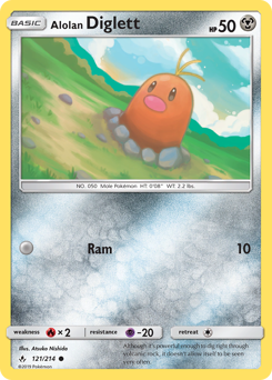 Alolan Diglett #121 Unbroken Bonds