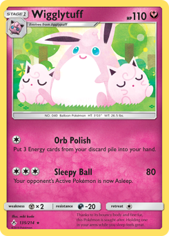 Wigglytuff #135 Unbroken Bonds