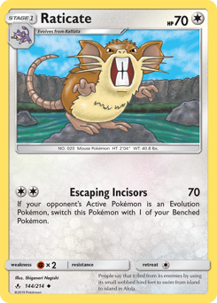 Raticate #144 Unbroken Bonds