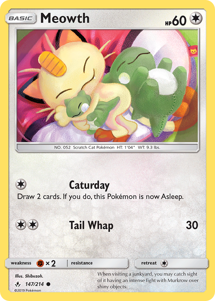 Meowth #147 Unbroken Bonds