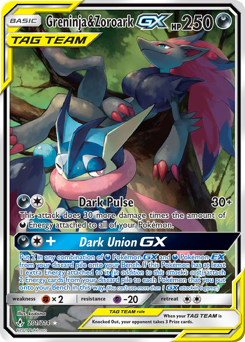 Greninja & Zoroark-GX #201 Unbroken Bonds