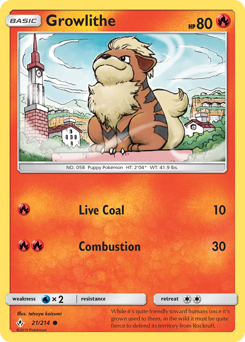 Growlithe Unbroken Bonds #21