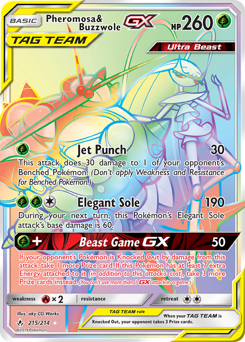 Pheromosa & Buzzwole-GX #215 Unbroken Bonds