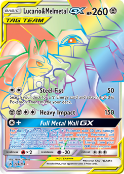 Lucario & Melmetal-GX #224 Unbroken Bonds