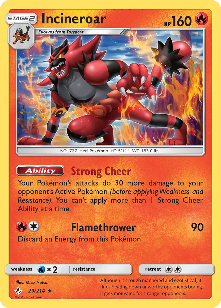 Incineroar #29 Unbroken Bonds