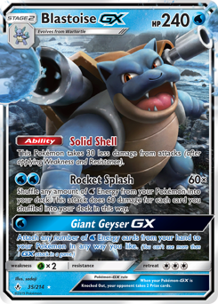 Blastoise-GX #35 Unbroken Bonds