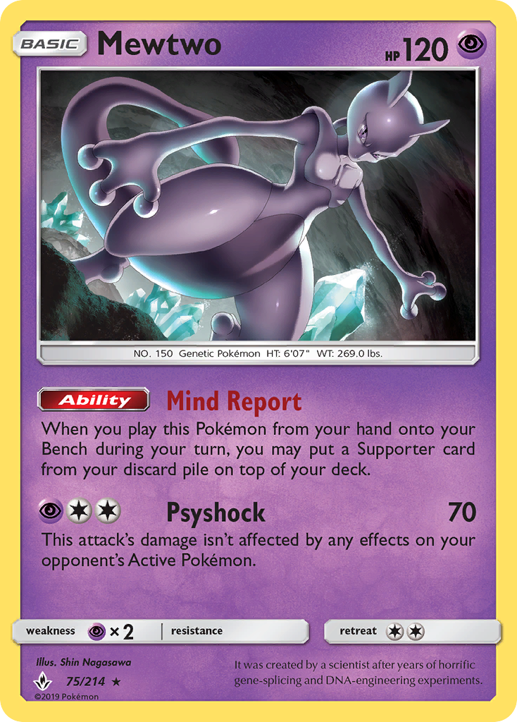 Mewtwo #75 Unbroken Bonds