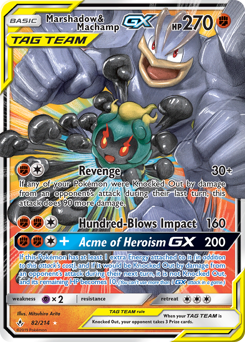 Marshadow & Machamp-GX Unbroken Bonds #82