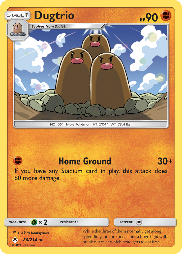 Dugtrio #86 Unbroken Bonds