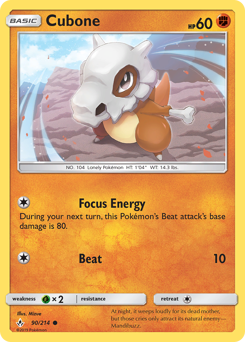 Cubone #90 Unbroken Bonds