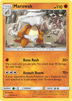 Marowak #91 Unbroken Bonds