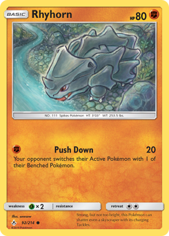 Rhyhorn #92 Unbroken Bonds