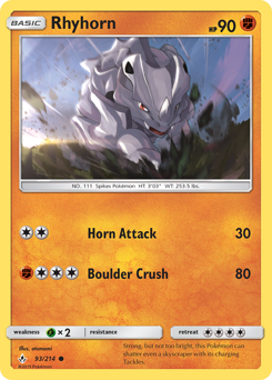 Rhyhorn #93 Unbroken Bonds