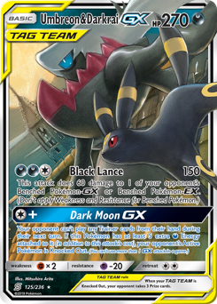 Umbreon & Darkrai-GX Unified Minds #125