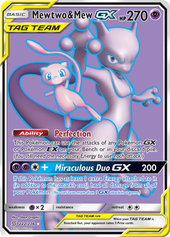 Mewtwo & Mew-GX Unified Minds #222