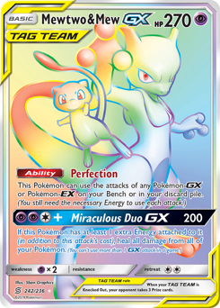 Mewtwo & Mew-GX Unified Minds #242